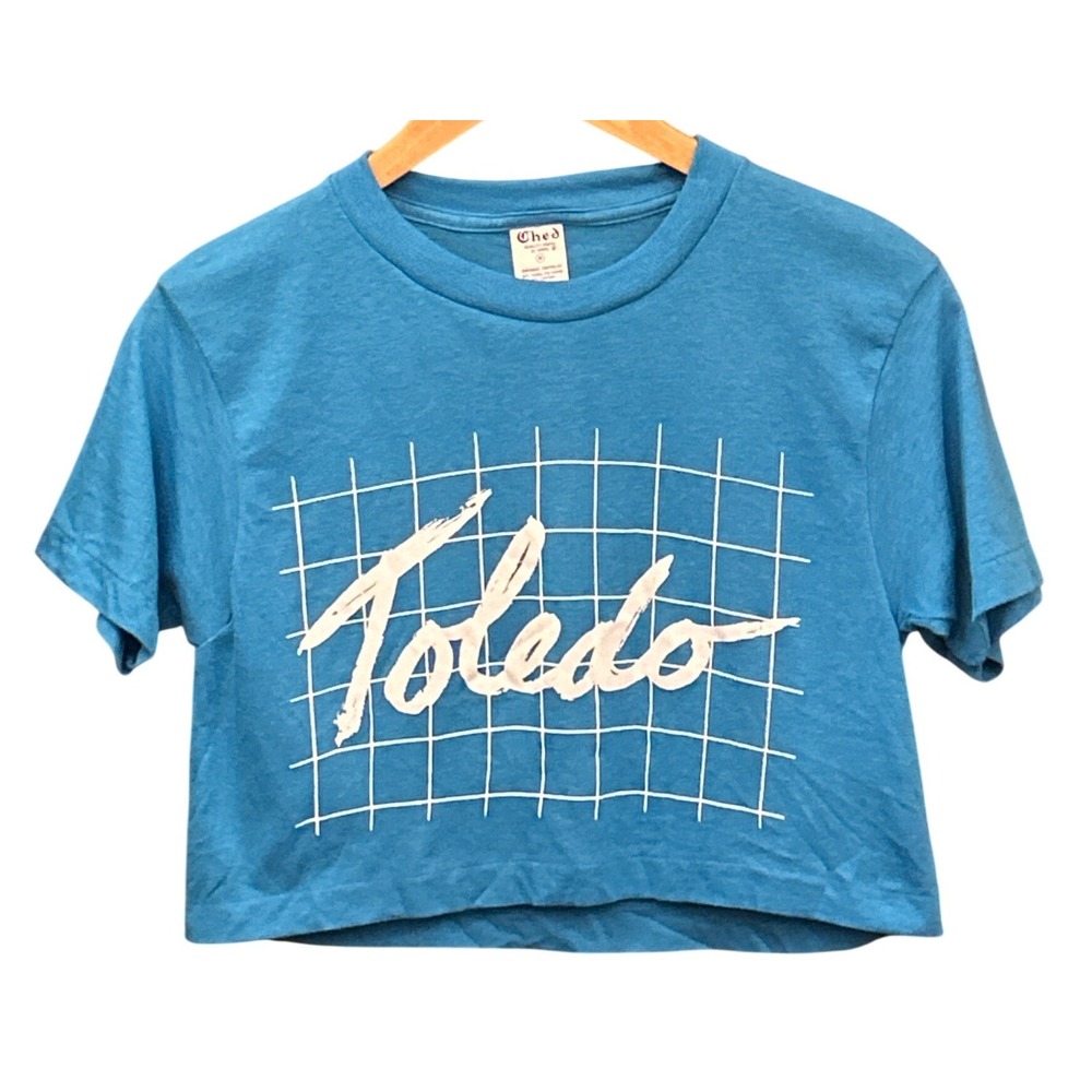Vintage 80's Ched Toledo Crop Top Retro Souvenir Streetwear Indie Vaporwave